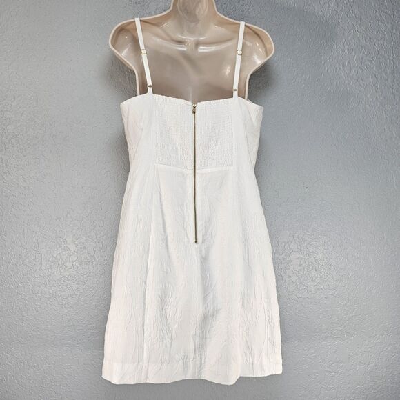 Lilly Pulitzer Willalynn Stretch Bow Jacquard Mini Dress Resort White Size 10 - Picture 3 of 11
